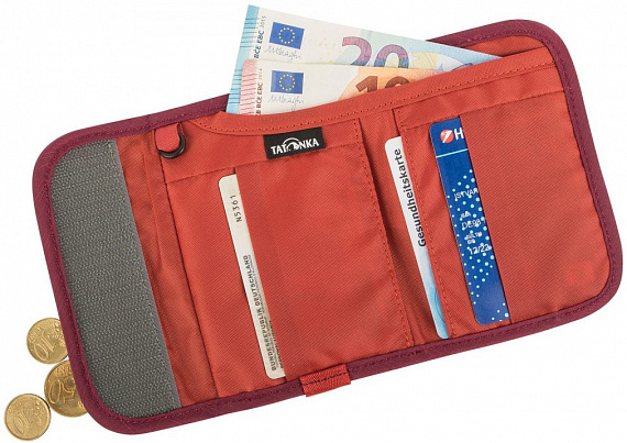 Кошелек Tatonka Money Box Brodeaux Red - Фото 5 большая