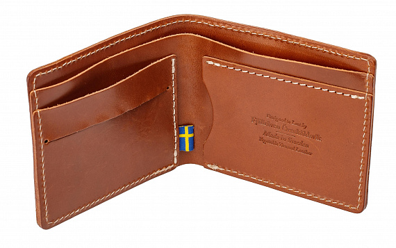 Кошелек Fjallraven Ovik Leather Cognac - Фото 2 большая