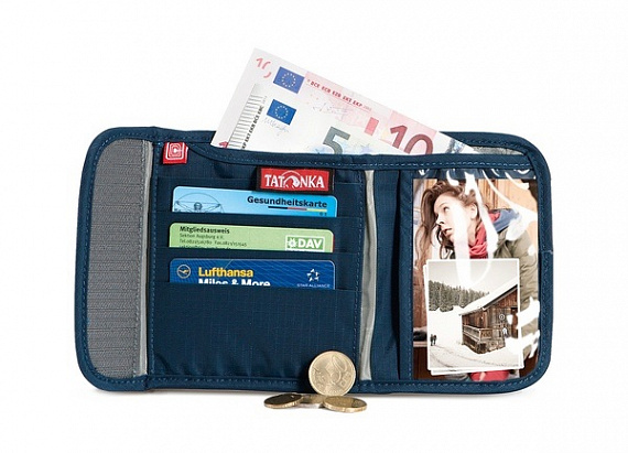 Кошелек Tatonka Euro Wallet RFID Black - Фото 3 большая