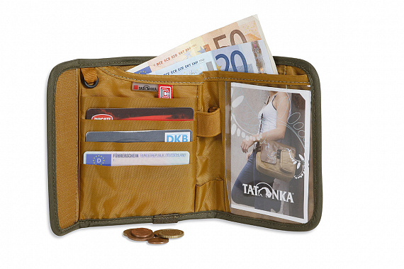 Кошелек Tatonka Euro Wallet Rfid Olive - Фото 4 большая
