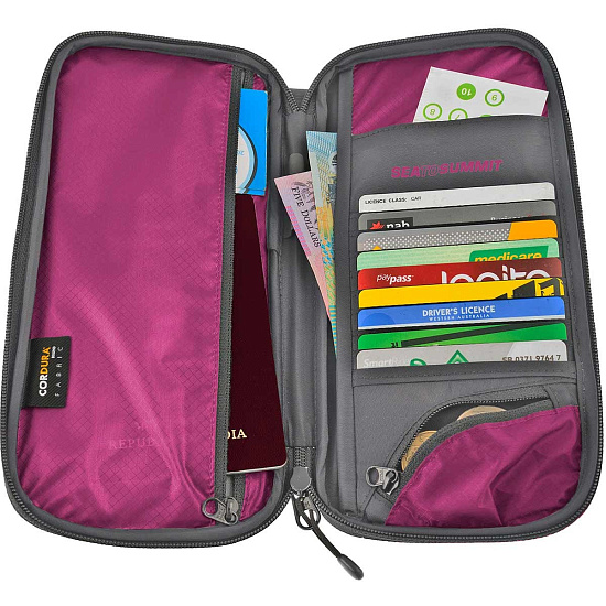 Кошелек Sea to Summit Travel Wallet RFID Large Berry - Фото 2 большая