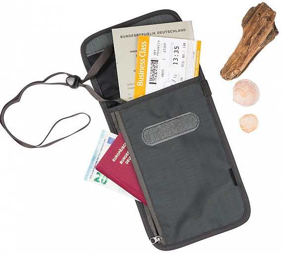 Кошелек Tatonka Neck Wallet Titan Grey - Фото 3 большая