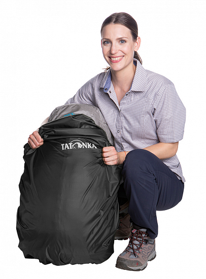 Накидка на рюкзак Tatonka Rain Cover 40-55 Red Orange - Фото 7 большая