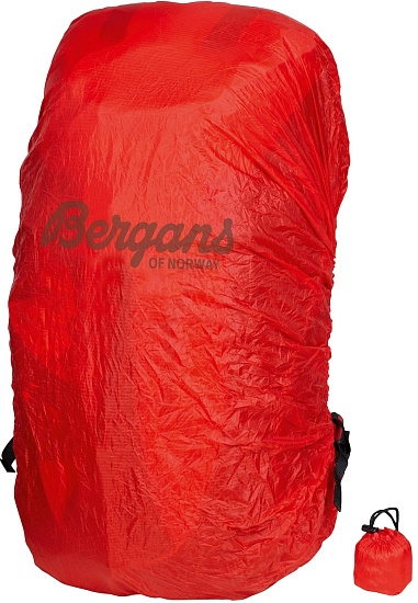 Накидка на рюкзак Bergans Raincover XL Red - Фото 1 большая