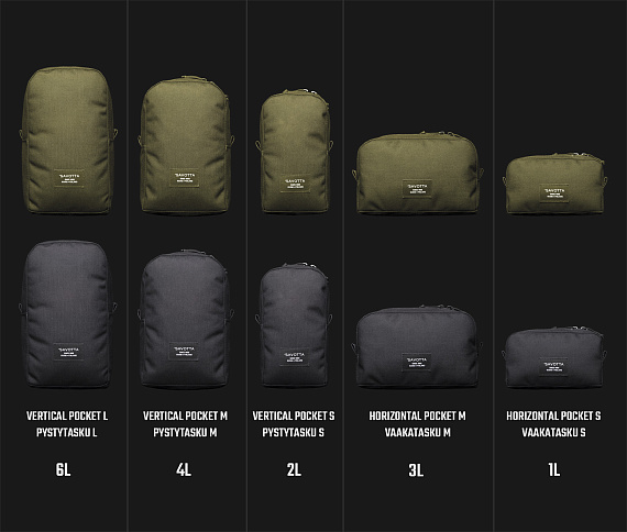 Карман внешний Savotta Vertical S Black - Фото 4 большая