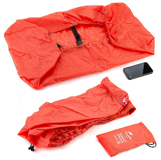 Накидка на рюкзак Naturehike Cover Orange M - Фото 4 большая
