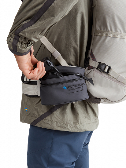 Карман на рюкзак Klattermusen Hipbelt Pocket 2.0 Amaranth Red - Фото 4 большая