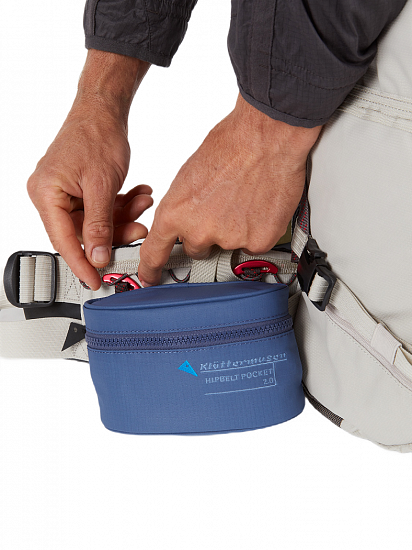 Карман на рюкзак Klattermusen Hipbelt Pocket 2.0 Amaranth Red - Фото 5 большая