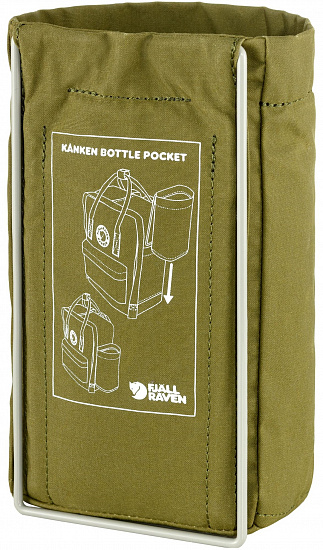 Карман для рюкзака Fjallraven Kanken Bottle Pocket Foliage Green - Фото 2 большая