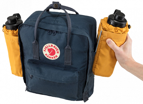Карман для рюкзака Fjallraven Kanken Bottle Pocket Foliage Green - Фото 10 большая