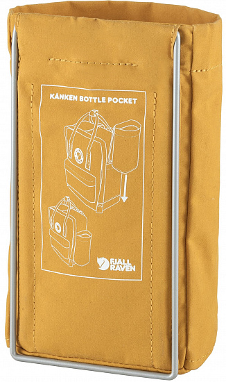 Карман для рюкзака Fjallraven Kanken Bottle Pocket Ochre - Фото 2 большая