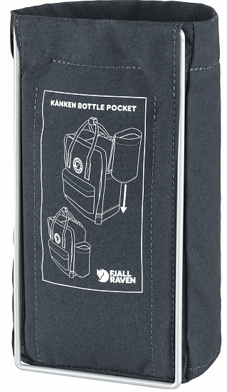 Карман для рюкзака Fjallraven Kanken Bottle Pocket Navy - Фото 2 большая