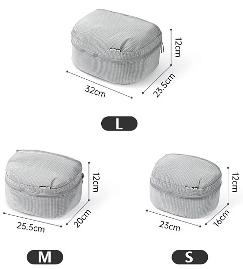 Косметичка Naturehike Compartment Organizers Grey - Фото 5 большая