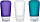 Набор силиконовых тюбиков Humangear GoToob+ L Clear/Purple/Teal - Фото 1 малая