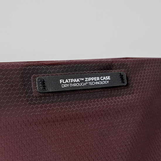 Водонепроницаемая косметичка Matador FlatPak Zipper Toiletry Бордовый - Фото 3 большая