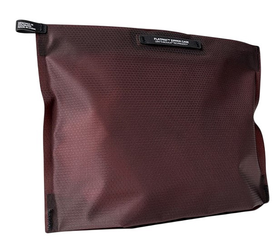Водонепроницаемая косметичка Matador FlatPak Zipper Toiletry Бордовый - Фото 7 большая