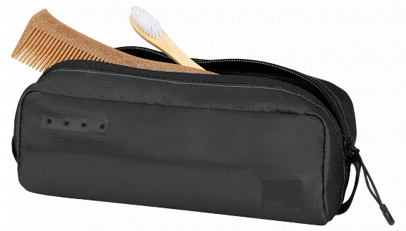 Косметичка Jack Wolfskin Wandermood Washbag Mini Granite Black - Фото 2 большая