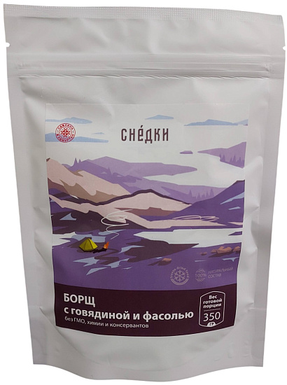 Борщ Снедки с говядиной и фасолью 350г - Фото 1 большая