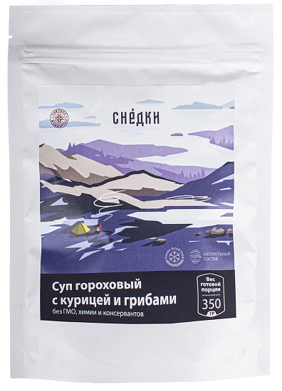 Суп гороховый Снедки с курицей и грибами 350г - Фото 1 большая