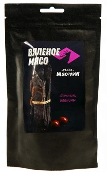 Оленина вяленая Ранчо Мяссури 50г - Фото 1 большая