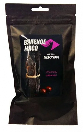 Оленина вяленая Ранчо Мяссури 50 г - Фото 1 большая