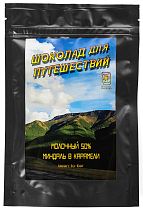 Шоколад Эндорфин Молочный 50% с миндалём в карамели