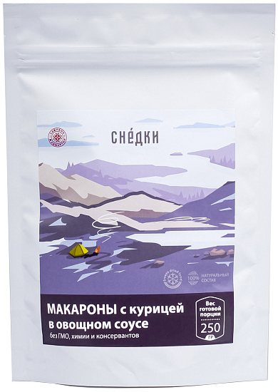 Макароны Снедки с курицей в овощном соусе 350г - Фото 1 большая