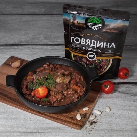 Говядина с фасолью Кронидов 250г - Фото 3 большая