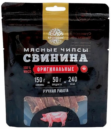 Чипсы Кронидов из свинины Оригинальные категория А 50г - Фото 1 большая