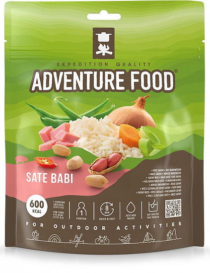 Рис со свининой в соусе сате Adventure Food Sate Babi - Фото 1 большая