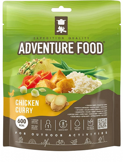 Рис с курицей в соусе карри Adventure Food Chicken Curry - Фото 1 большая