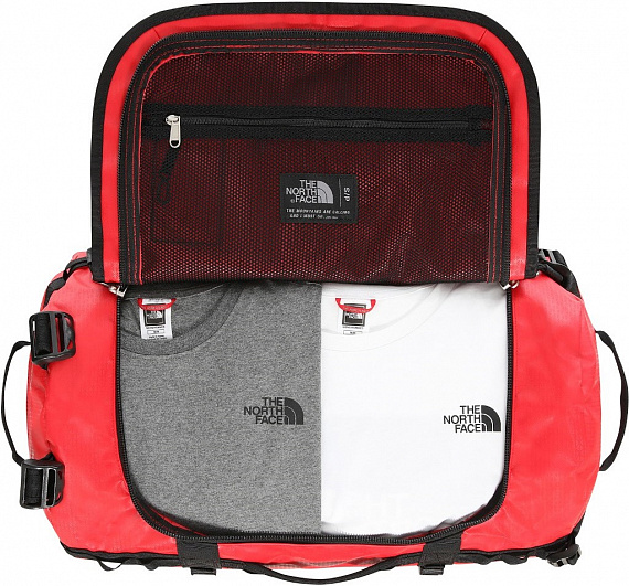 Баул The North Face Base Camp Duffel S Red/Black - Фото 3 большая