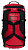 Баул The North Face Base Camp Duffel - M Red/Black - Фото 2 малая