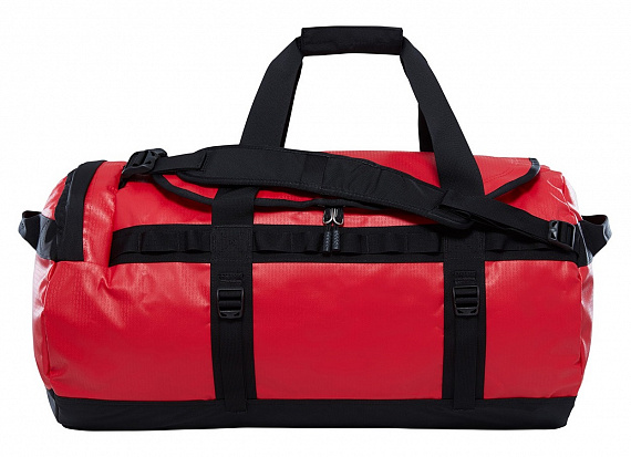 Баул The North Face Base Camp Duffel - M Red/Black - Фото 1 большая