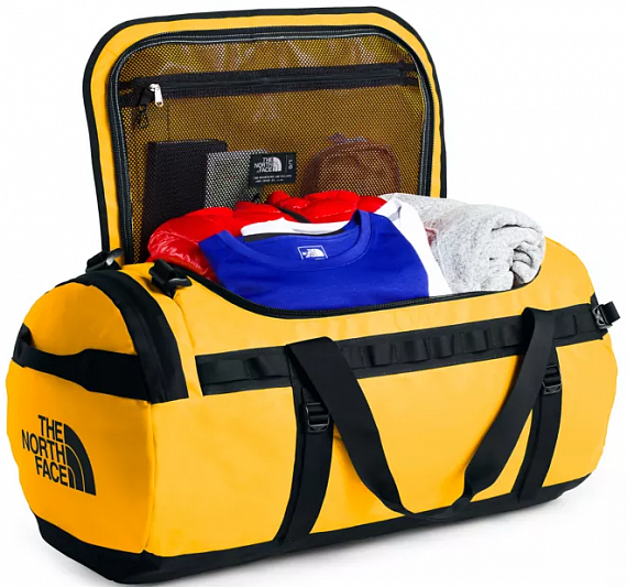 Баул The North Face Base Camp Duffel - L Summit Gold/TNF Black  - Фото 4 большая