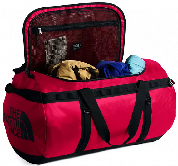 Баул The North Face Base Camp Duffel - XL Red/Black - Фото 4 большая