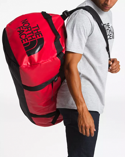 Баул The North Face Base Camp Duffel - XL Red/Black - Фото 5 большая