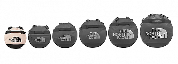 Баул The North Face Base Camp Duffel XS Evening Sand Pink-TNF Black - Фото 5 большая
