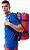 Баул The North Face Base Camp Duffel S Horizon Red-TNF Blue - Фото 6 малая