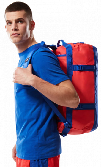 Баул The North Face Base Camp Duffel S Horizon Red-TNF Blue - Фото 6 большая