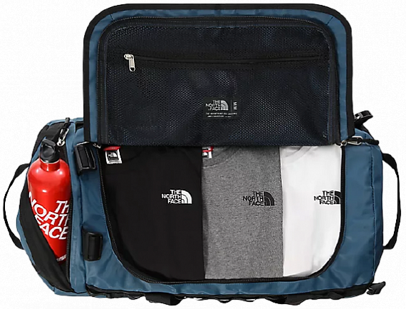 Баул The North Face Base Camp Duffel M Monterey Blue-TNF Black - Фото 3 большая