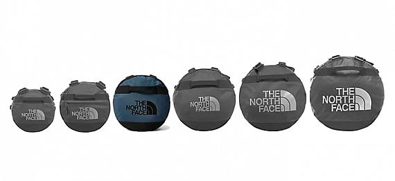 Баул The North Face Base Camp Duffel M Monterey Blue-TNF Black - Фото 5 большая