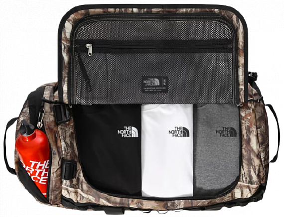 Баул The North Face Base Camp Duffel M Kelp Tan Forest Floor PrintMonterey Blue - Фото 3 большая