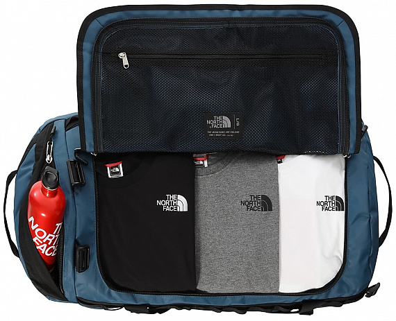 Баул The North Face Base Camp Duffel L Monterey Blue-TNF Black - Фото 4 большая