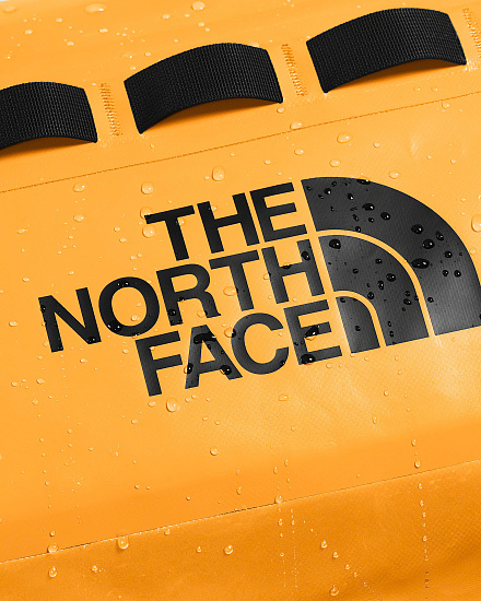 Баул The North Face Base Camp Waterproof Duffel 50L Summit Gold/Tnf Black - Фото 6 большая