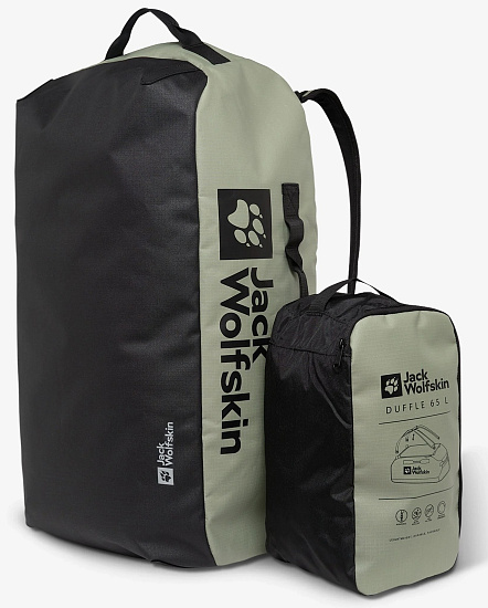 Баул Jack Wolfskin All-in Duffle 65 Mint Leaf - Фото 4 большая