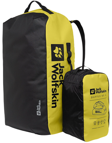 Баул Jack Wolfskin All-in Duffle 65 Chartreuse - Фото 7 большая