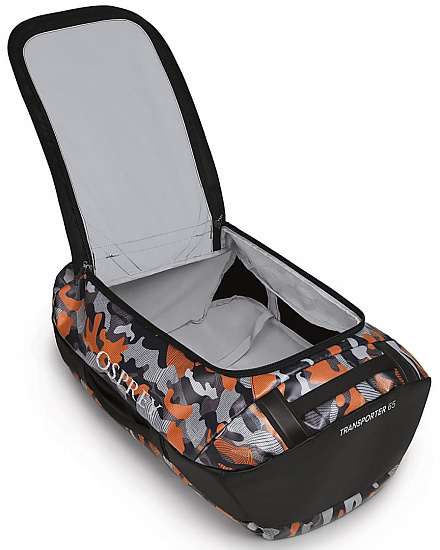 Баул Osprey Transporter 65 Black/Camo Orange - Фото 4 большая