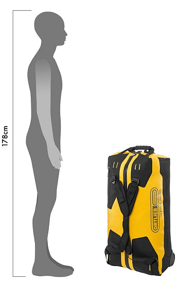 Баул Ortlieb Duffle RS 85 Yellow/Black - Фото 6 большая