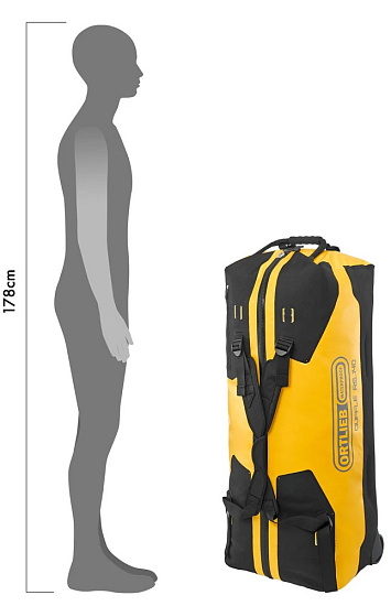 Баул Ortlieb Duffle RS 140 Yellow/Black - Фото 6 большая